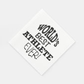 Der beste Athlet der Welt Serviette (Ecke)