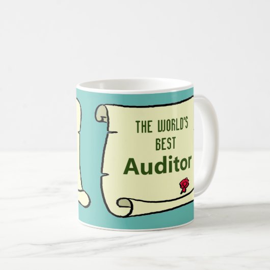 Der beste Auditor der Welt. Kaffeetasse (VorderseiteRechts)