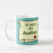 Der beste Auditor der Welt. Kaffeetasse (Links)