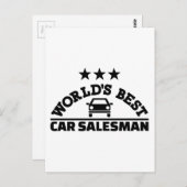 Der beste Autohändler der Welt Postkarte (Vorne/Hinten)