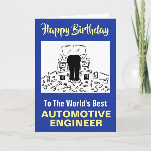 Der beste Automobilingenieur der Welt Karte (Vorderseite)