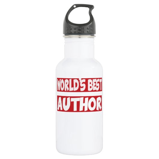 Der beste Autor der Welt Trinkflasche (Vorderseite)