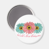 Der beste Babysitter der Welt Magnet (Vorderseite/Rückseite)