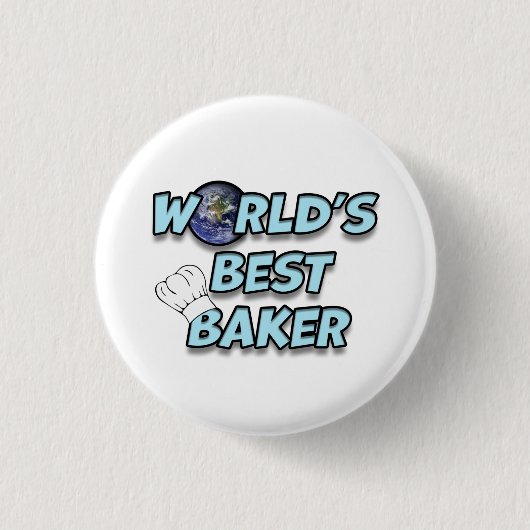 Der beste Bäcker der Welt Button (Vorderseite)