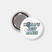 Der beste Bäcker der Welt Magnet (Vorderseite/Rückseite)