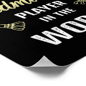 Der beste Badminton Player der Welt - Funny Badmin Poster (Ecke)