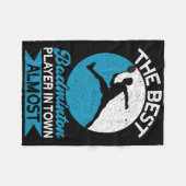 Der beste Badminton Player in der Stadt Beinahe Fu Fleecedecke (Vorderseite (Horizontal))