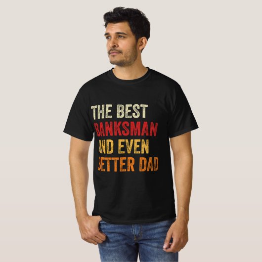 Der beste Bankmanager und noch besser der Vater T-Shirt (Vorne ganz)
