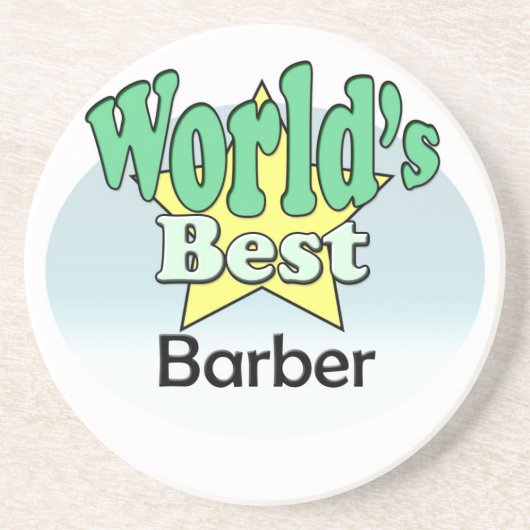 Der beste Barber der Welt Getränkeuntersetzer (Vorne)