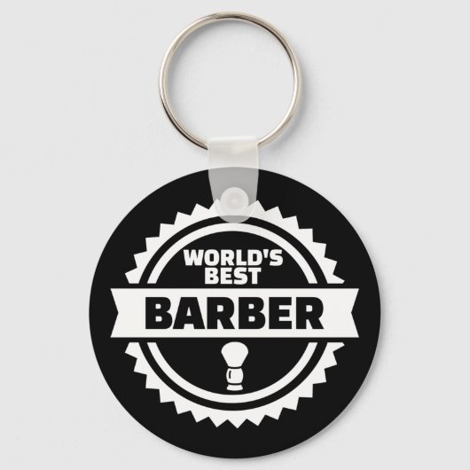 Der beste Barber der Welt Schlüsselanhänger (Vorderseite)