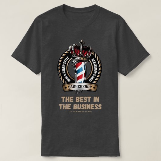 Der beste Barber im Geschäft T-Shirt (Design vorne)