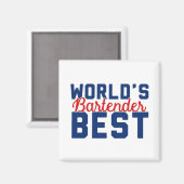 Der beste Barkeeper der Welt Magnet (Vorderseite/Rückseite)