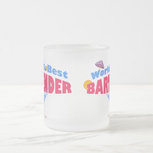 Der beste Barkeeper der Welt Mattglastasse (Mittel)