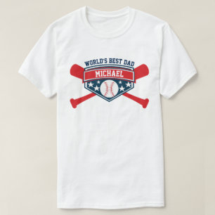Der beste Baseball-Softball-Vater der Welt T-Shirt