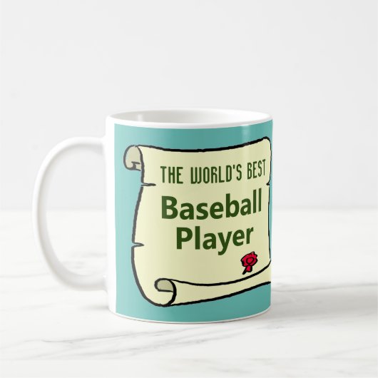 Der beste Baseballspieler der Welt. Kaffeetasse (Links)