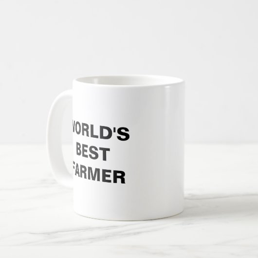 Der beste Bauer der Welt Kaffeetasse (Vorderseite Links)