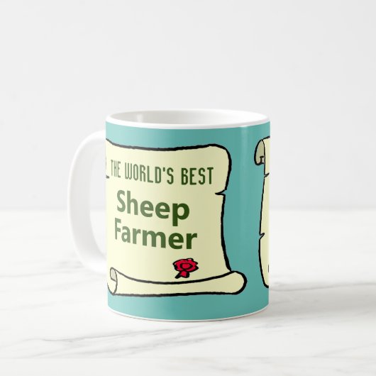 Der beste Bauer der Welt. Kaffeetasse (Vorderseite Links)