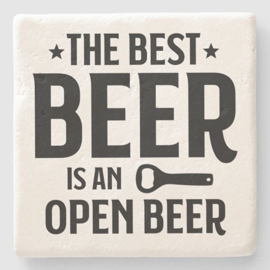 Der beste Bier ist ein offener Untersetzer (Vorderseite)
