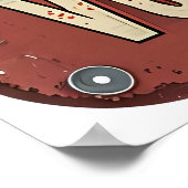 Der beste Bier ist ein Vodka Martini - Retro Bar Poster (Ecke)