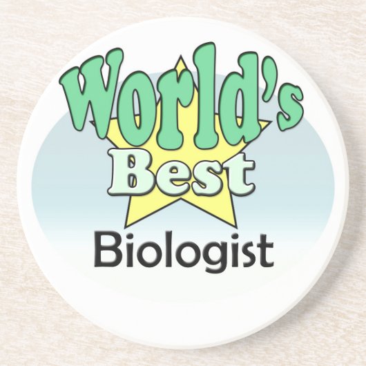 Der beste Biologe der Welt Getränkeuntersetzer (Vorne)