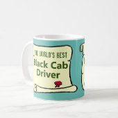 Der beste Black Cab Driver der Welt. Kaffeetasse (Vorderseite Links)