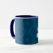 Der beste blaue Nachbarindividuelle Name v7 der Tasse (Vorderseite Links)