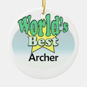 Der beste Bogenschütze der Welt Keramikornament