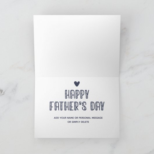 Der beste Bonus-Vater der Welt! Niedlicher Vaterta Karte (Innenseite)