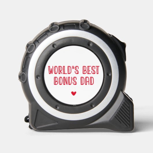 Der beste Bonus-Vater der Welt! Niedlicher Vaterta Maßband (Vorderseite)
