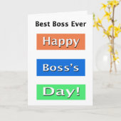 Der beste Boss aller Zeiten Karte (Gelbe Blume)