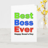 Der beste Boss aller Zeiten Karte (Gelbe Blume)