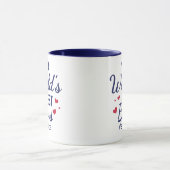 Der beste Boss der personalisierten Navy Blue Vote Tasse (Zentrum)