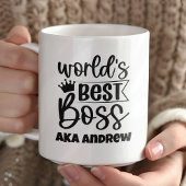 Der beste Boss der personalisierten Welt Kaffeetasse