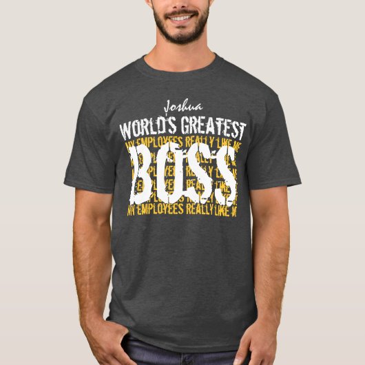 Der beste Boss der Welt - der größte Boss A004 T-Shirt (Vorderseite)