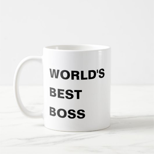 Der beste Boss der Welt Kaffeetasse (Links)