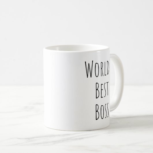 Der beste Boss der Welt Kaffeetasse (VorderseiteRechts)