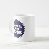 Der beste Boss der Welt Kaffeetasse (Vorderseite Links)