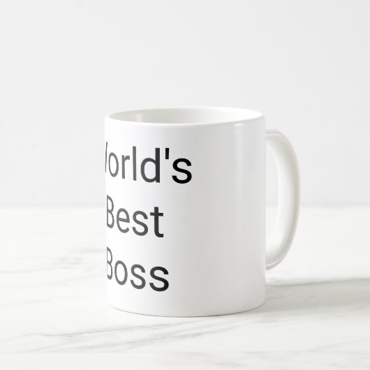 Der beste Boss der Welt Kaffeetasse (VorderseiteRechts)