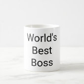 Der beste Boss der Welt Kaffeetasse (Mittel)