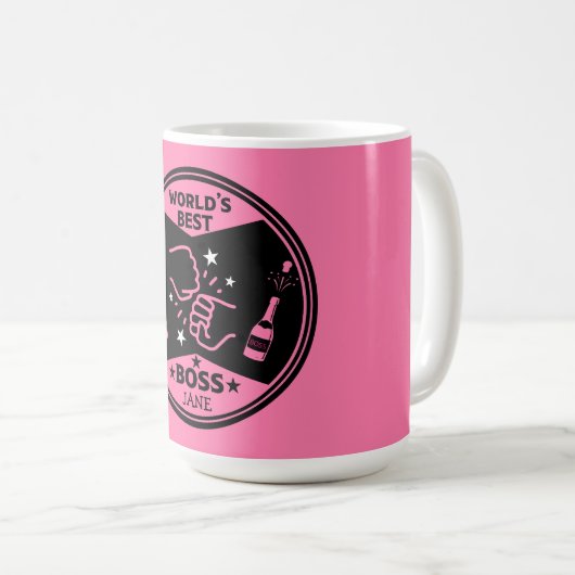 Der Beste Boss der Welt Kaffeetasse (VorderseiteRechts)