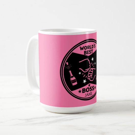 Der Beste Boss der Welt Kaffeetasse (Vorderseite Links)