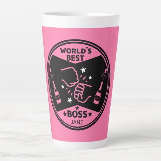 Der Beste Boss der Welt Milchtasse (Vorderseite)