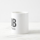 Der beste Boss-Funny-Zitat für einfachen Schwarzen Kaffeetasse (Mittel)