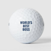 Der beste Boss Sport Golfer Blue Golfball (Vorderseite)
