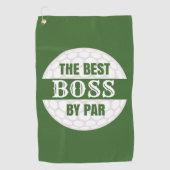 Der beste Boss von Par Golfers Funny Pub Golfhandtuch (Vorderseite)