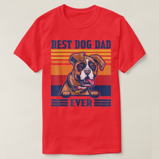 Der beste Boxer Vater je Funny Dog Vater Vathday T-Shirt (Design vorne)