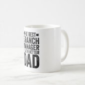 Der beste Branchenmanager und noch besser Vater Kaffeetasse (VorderseiteRechts)
