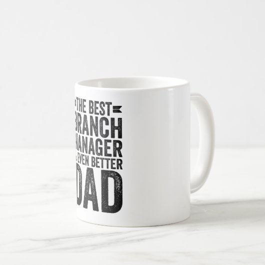 Der beste Branchenmanager und noch besser Vater Kaffeetasse (VorderseiteRechts)