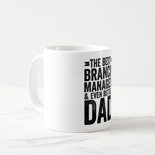 Der beste Branchenmanager und noch besser Vater Kaffeetasse (Vorderseite Links)