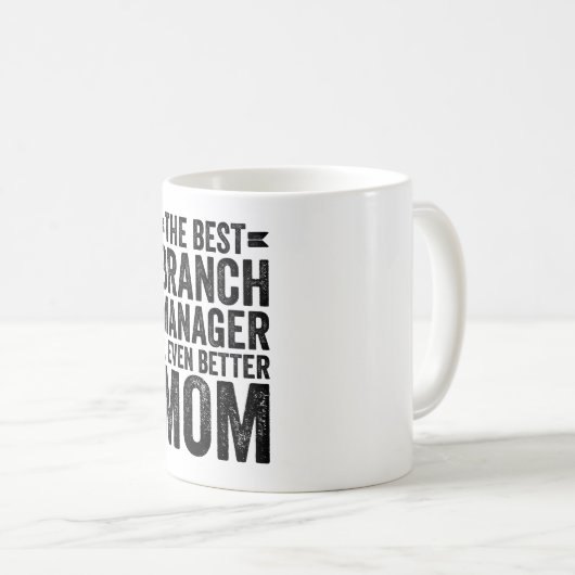 Der beste Branchmanager und noch bessere Mama Kaffeetasse (VorderseiteRechts)